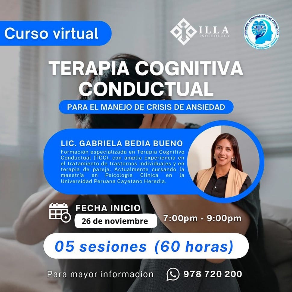 Terapia Cognitivo Conductual para la crisis de Ansiedad
